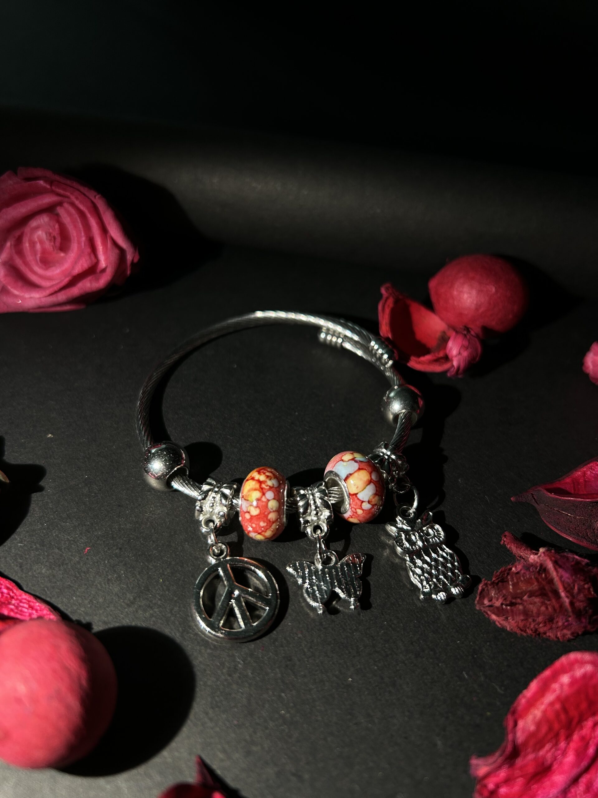 Bohemian Dream Charm Bangle Bracelet