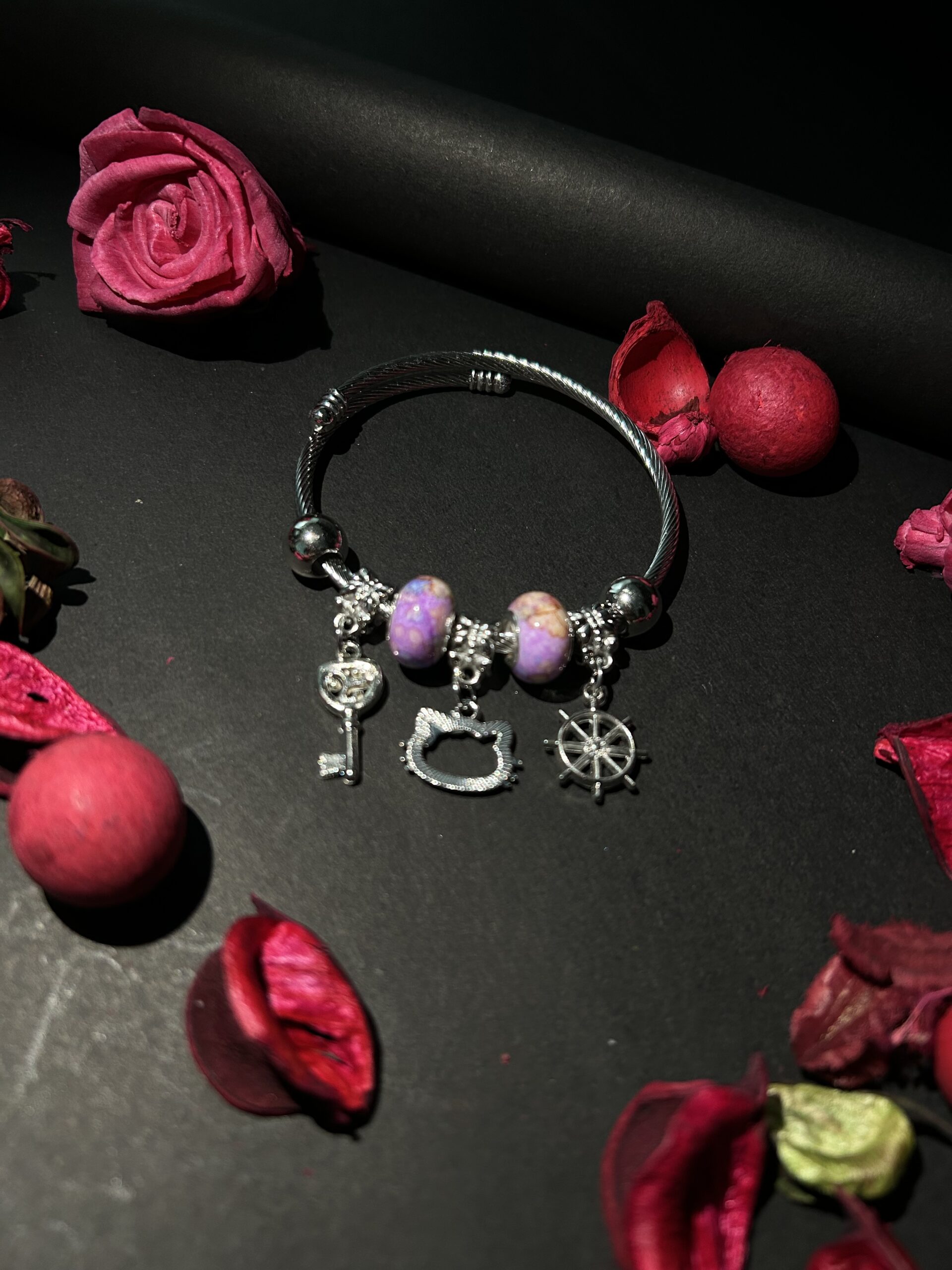 Bohemian Dream Charm Bangle Bracelet - Image 9