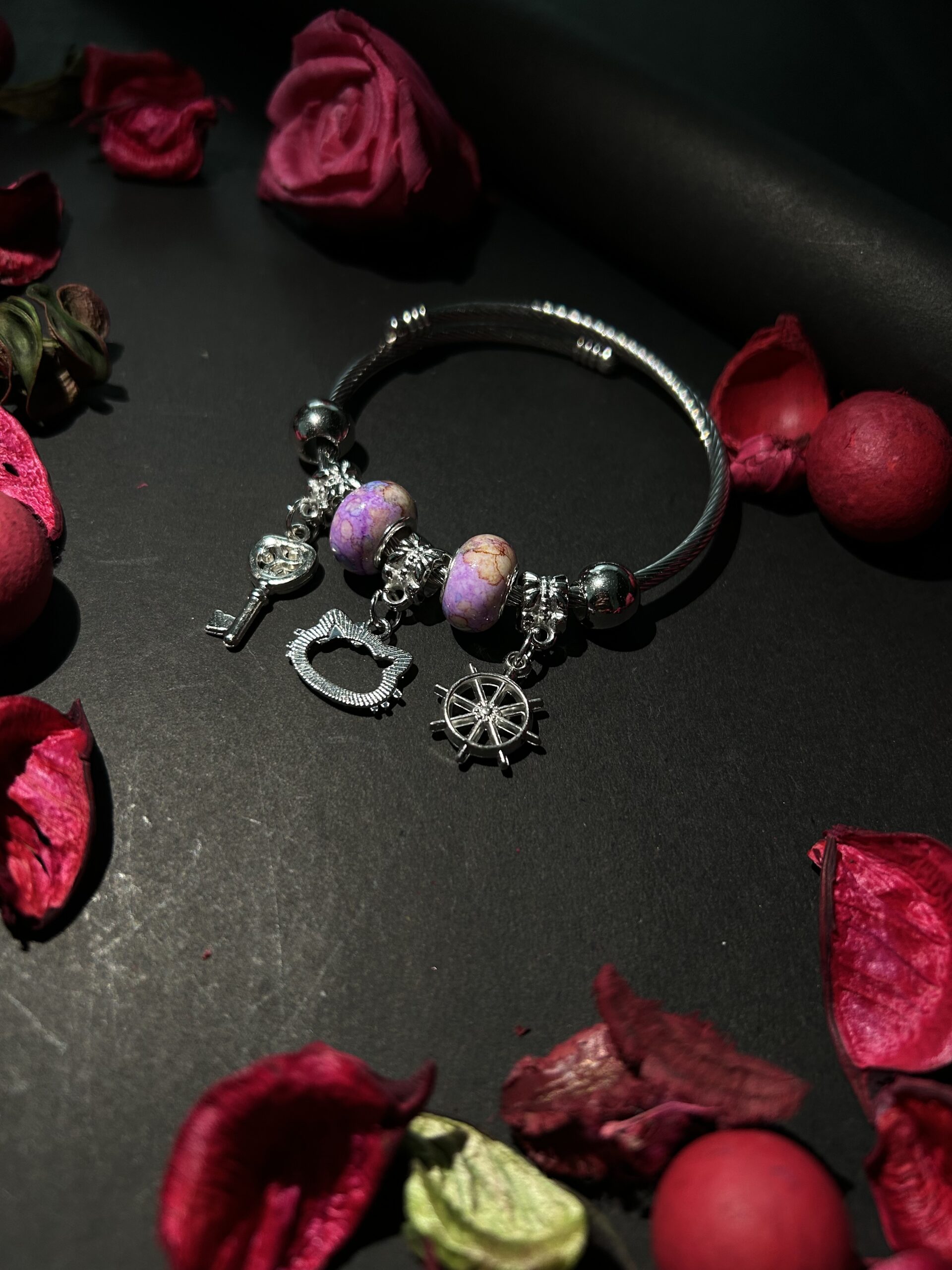 Bohemian Dream Charm Bangle Bracelet - Image 8