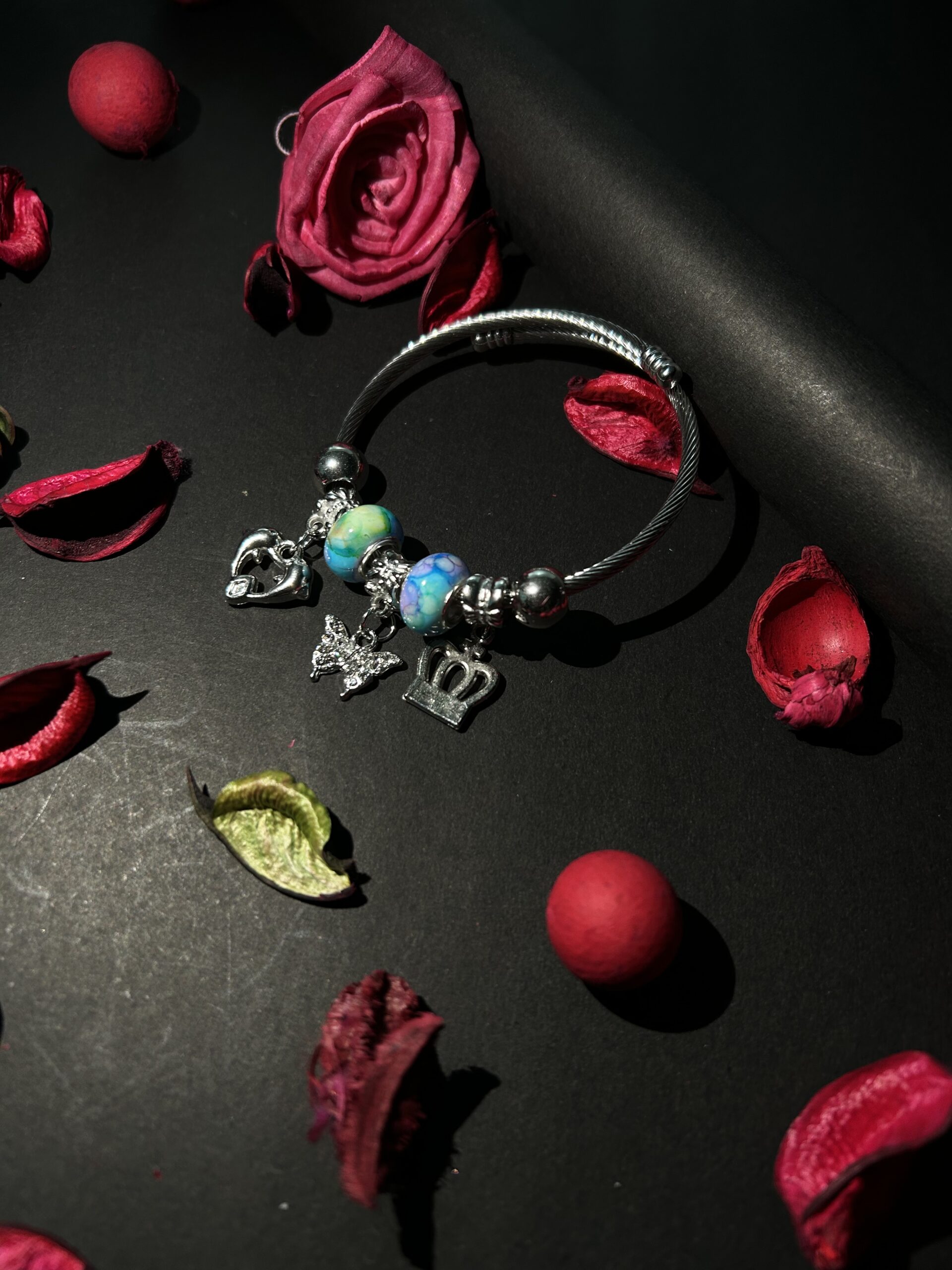 Bohemian Dream Charm Bangle Bracelet - Image 5