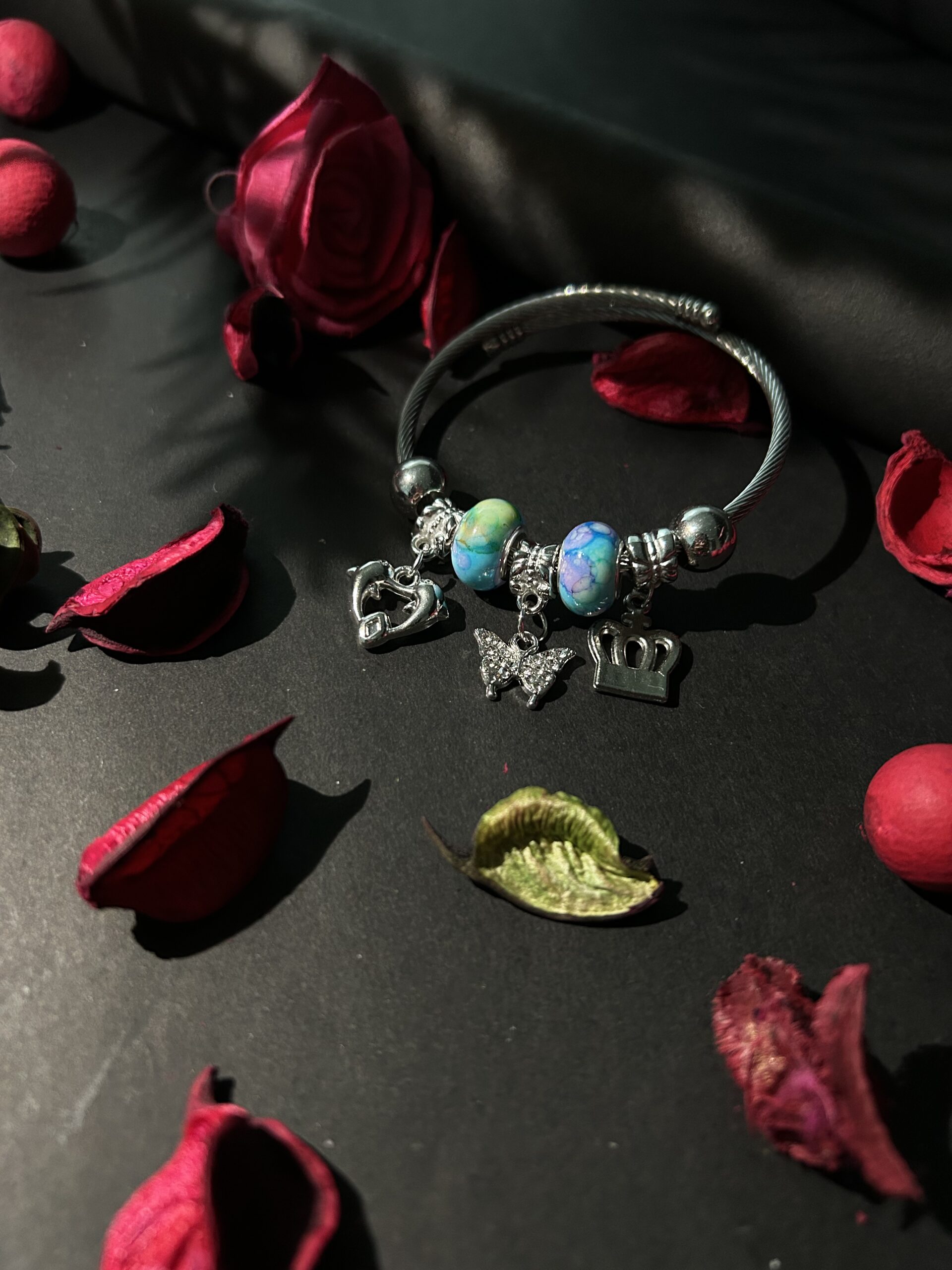 Bohemian Dream Charm Bangle Bracelet - Image 3